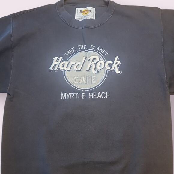 Vintage Y2K Hard Rock Cafe Myrtle Beach Sweatshirt Small Unisex EUC - Picture 3 of 6